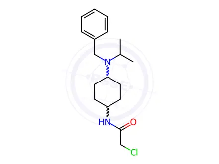 Chemical structure of N-(4-(Benzyl(isopropyl)amino)cyclohexyl)-2-chloroacetamide