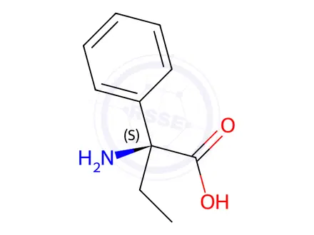 Chemical structure of (S)-2-Amino-2-phenylbutanoic acid