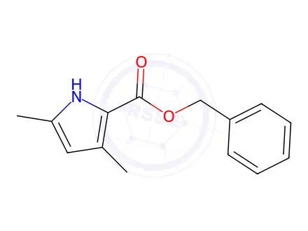 Chemical structure of Benzyl 3,5-dimethylpyrrole-2-carboxylate