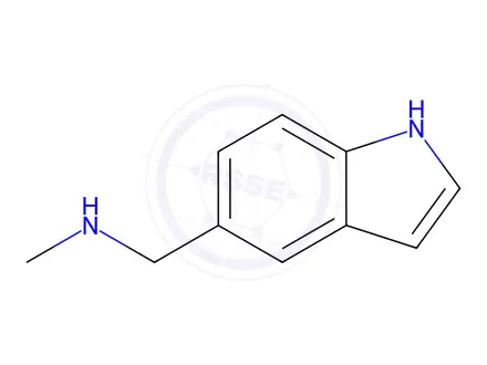 Chemical structure of 1-(1h-Indol-5-yl)-N-methylmethanamine