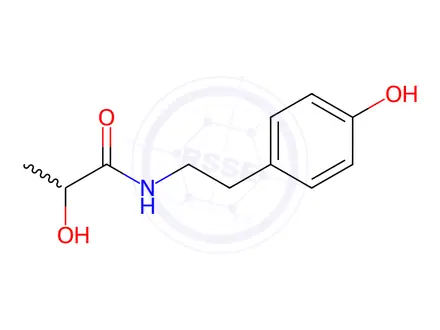 Chemical structure of (+/-)-N-LACTOYL TYRAMINE