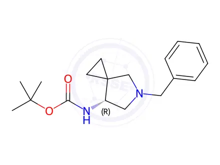 Chemical structure of tert-butyl (R)-(5-benzyl-5-azaspiro[2.4]heptan-7-yl)carbamate