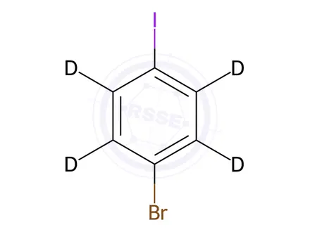 Chemical structure of 4-Bromoiodobenzene-d4
