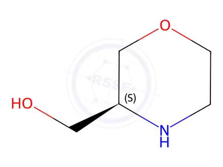Chemical structure of (S)-3-Hydroxymethylmorpholine