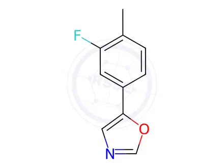 Chemical structure of 5-(3-Fluoro-4-methylphenyl)oxazole