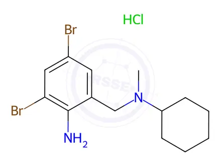 Chemical structure of Bromhexine hydrochloride