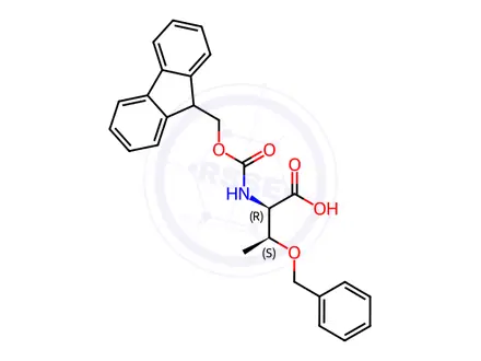 Chemical structure of Fmoc-D-Thr(Bzl)-OH