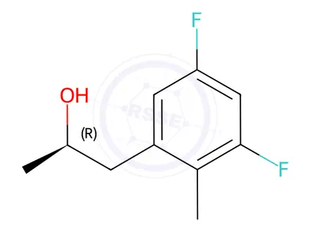 Chemical structure of (R)-1-(3,5-Difluoro-2-methylphenyl)propan-2-ol