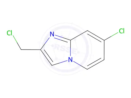 Chemical structure of 7-Chloro-2-(chloromethyl)imidazo[1,2-a]pyridine