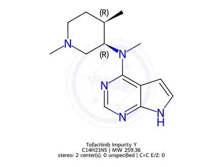 Chemical structure of Tofacitinib Impurity Y