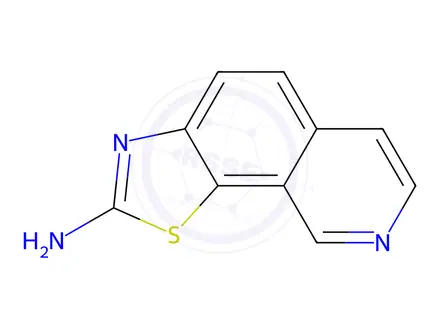 Chemical structure of Thiazolo[4,5-h]isoquinolin-2-amine (9CI)