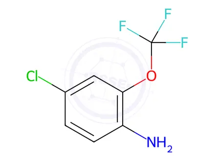 Chemical structure of 4-chloro-2-(trifluoromethoxy)aniline