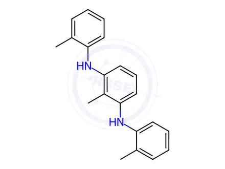 Chemical structure of 2-Methyl-N1,N3-Di-O-Tolylbenzene-1,3-Diamine