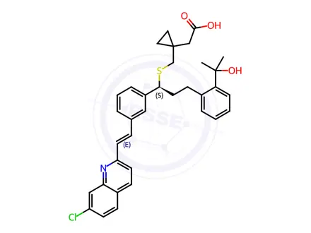 Chemical structure of Montelukast Enantiomer