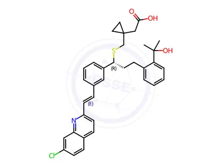 Chemical structure of Montelukast dicyclohexylamine Impurity