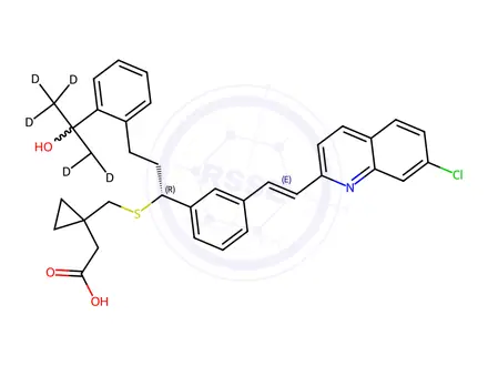 Chemical structure of Montelukast-d6