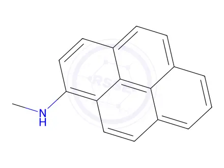 Chemical structure of 1-Pyrenamine, N-methyl-