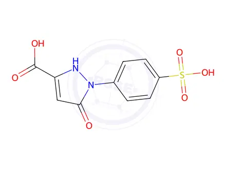 Chemical structure of 5-Hydroxy-1-(4-sulfophenyl)-1H-pyrazole-3-carboxylic acid