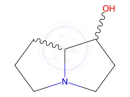 Chemical structure of hexahydro-1H-Pyrrolizin-1-ol