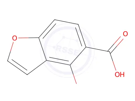 Chemical structure of 4-Hydroxy-1-benzofuran-5-carboxylic acid