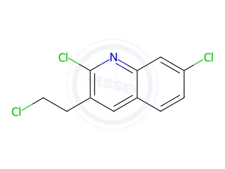 Chemical structure of 948294-54-0 2,7-Dichloro-3-(2-chloroethyl)quinoline DTXSID50588949