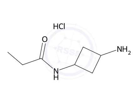 Chemical structure of N-(3-Aminocyclobutyl)propionamide hydrochloride