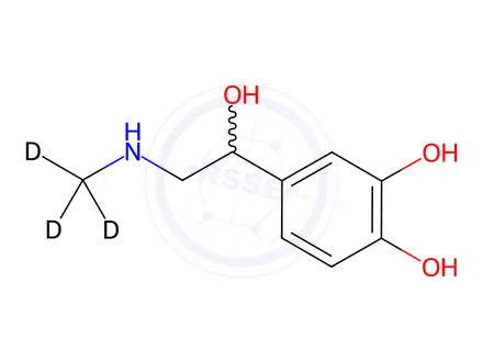 Chemical structure of Rac-Epinephrine D3