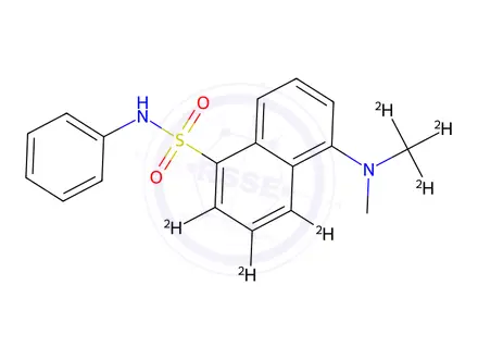 Chemical structure of Dansyl-d6-aniline