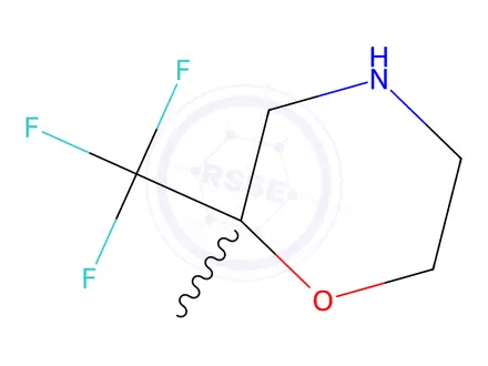 Chemical structure of Morpholine, 2-methyl-2-(trifluoromethyl)-