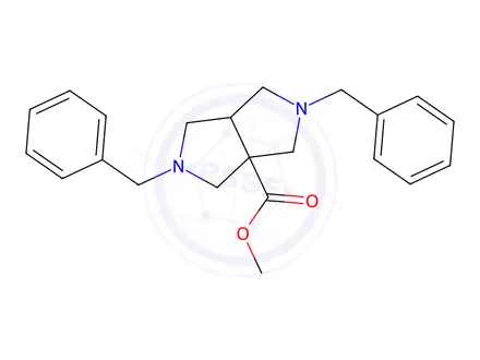 Chemical structure of cis-Methyl 2,5-dibenzylhexahydropyrrolo[3,4-c]pyrrole-3a(1H)-carboxylate