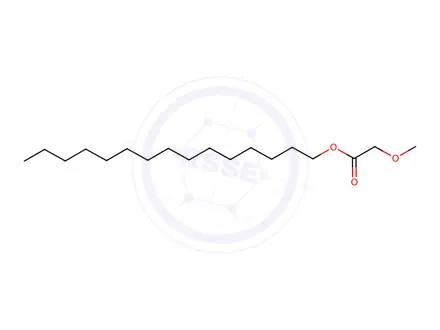 Chemical structure of Methoxyacetic acid, pentadecyl ester