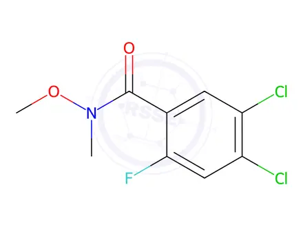 Chemical structure of Benzamide, 4,5-dichloro-2-fluoro-N-methoxy-N-methyl-