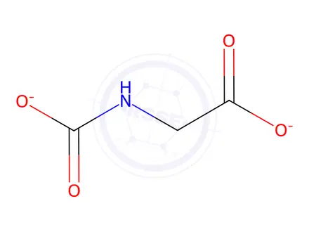 Chemical structure of N-CARBOXYGLYCINE DISODIUM SALT