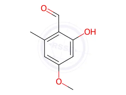 Chemical structure of 4-Methoxy-6-methylsalicylaldehyde