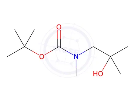Chemical structure of Carbamic acid, N-(2-hydroxy-2-methylpropyl)-N-methyl-, 1,1-dimethylethyl ester