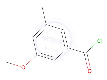 Chemical structure of 3-Methoxy-5-methylbenzoyl chloride