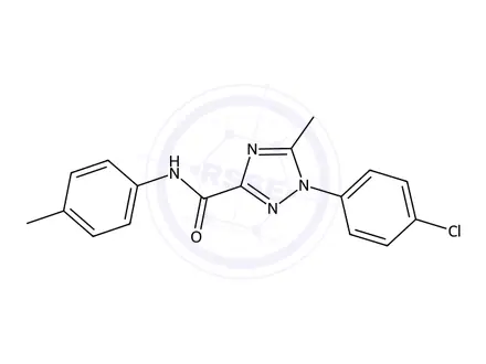 Chemical structure of 1-(4-Chlorophenyl)-5-methyl-N-(p-tolyl)-1H-1,2,4-triazole-3-carboxamide