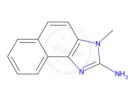 Chemical structure of 3H-Naphth[1,2-d]imidazol-2-amine,3-methyl-(9CI)