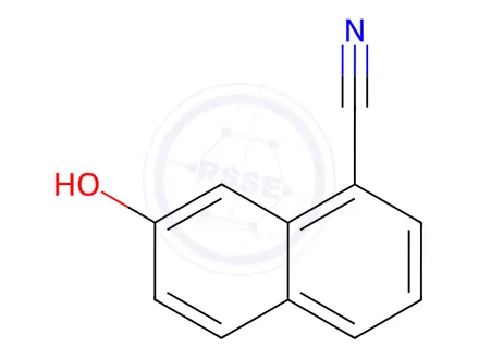 Chemical structure of 7-Hydroxynaphthalene-1-carbonitrile