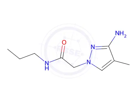 Chemical structure of 2-(3-Amino-4-methyl-1h-pyrazol-1-yl)-N-propylacetamide