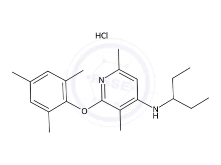 Chemical structure of CP-376395 hydrochloride