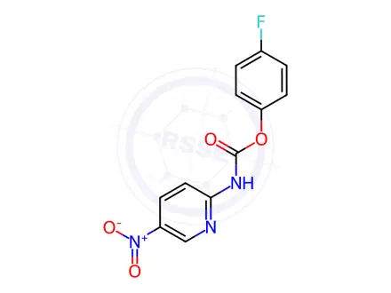 Chemical structure of 4-Fluorophenyl 5-nitropyridin-2-ylcarbamate