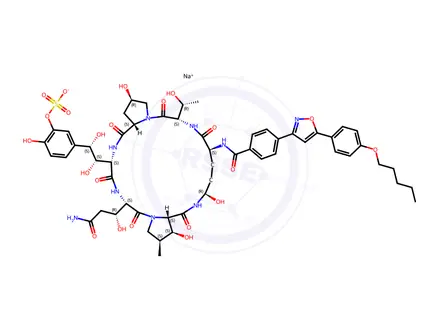 Chemical structure of Micafungin Sodium Impurity 27