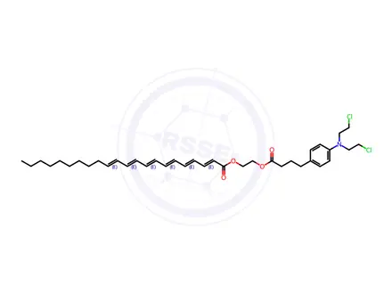 Chemical structure of chlorambucil-docosahexaenoic acid conjugate