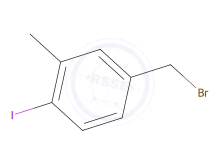 Chemical structure of 4-(Bromomethyl)-1-iodo-2-methylbenzene