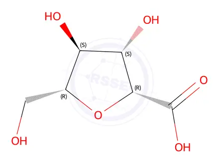 Chemical structure of Sodium Gluconate Impurity 15 (2,5-Anhydro-D-gluconic acid)