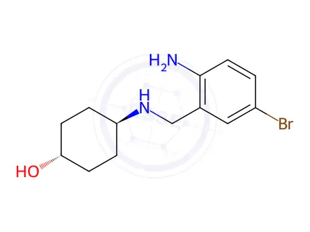 Chemical structure of Ambroxol Monobromo Impurity