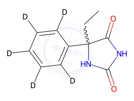 Chemical structure of rac-N-Desmethyl Mephenytoin-d5(Major)
