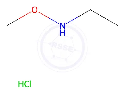 Chemical structure of N-ethyl-O-methylhydroxylamine hydrochloride
