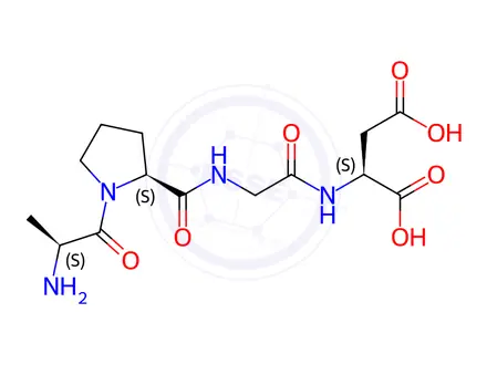 Chemical structure of (S)-2-(2-((S)-1-((S)-2-Aminopropanoyl)pyrrolidine-2-carboxamido)acetamido)succinic acid